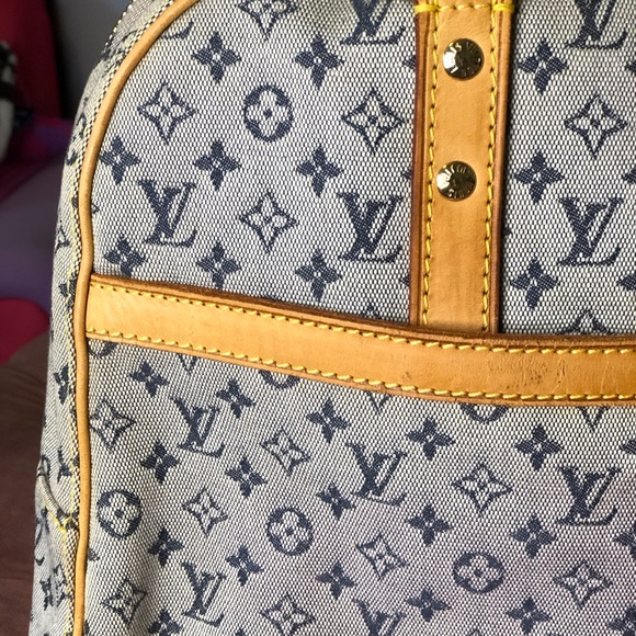 Vintage Denim Louis Vuitton Satchel - Picture 6 of 17